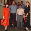 Dr. Palitha Weerakkody (Department of Crop Science, Faculty of Agriculture, University of Peradeniya), who supervised the construction project, Pilgrims Rest (left from the center) and Secretary to Mahanayaka Maha Thero, Mr. Asoka Wijekoon (right from the center)