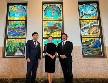 Takao Hirayama, member of Kyoto City Assembly and Ryuzo Aramaki, member of Kyoto Prefectural Assembly
