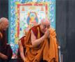 H. H. the Dalai Lama at the inauguration ceremony.