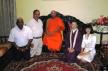 (L-R) Mr. Gamini Bandara, Director of Iinternational Affairs, Temple of the Sacred Tooth Relic of Lord Buddha. Basnayake Nilame of Vishnu Devalaya, Mr. Mohan Panabokke. Mahanayaka Maha Thero, Malwattu Maha Viharaya