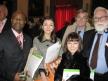 (L-R)Dr. Johns, Co-President, IPPNW, President, Madam Michiko, Prof. Joe Verhoeven, Rep, Droit International, Dr. Lacey President, American Friends Service Committee